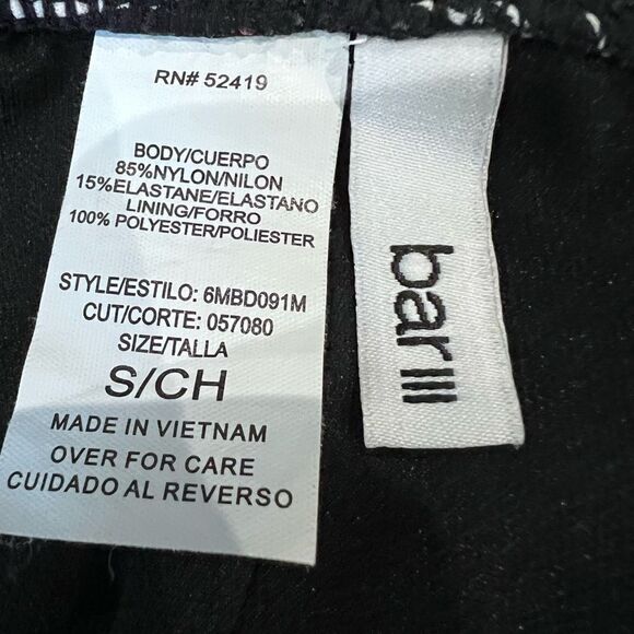 Bar III Two Piece Bikini Swimsuit Set abstract boho Size top XS bottoms S - Picture 14 of 16